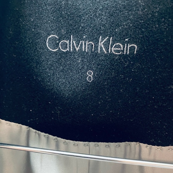 Calvin Klein Black Pea Coat - Picture 4 of 8